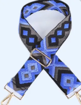 Blue   Gray Bag Strap