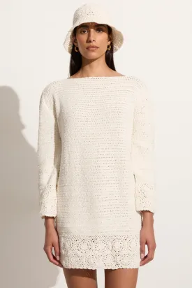 Cala Bianca Crochet Hat Off White - Final Sale