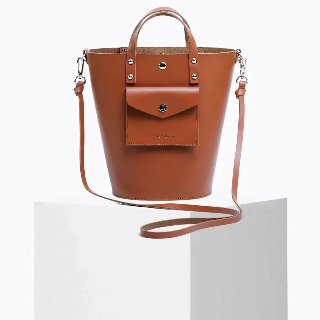 Craie Studio Notion Tan Bucket Bag