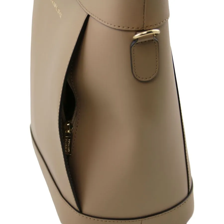 Demetra Leather Ruga Handbag