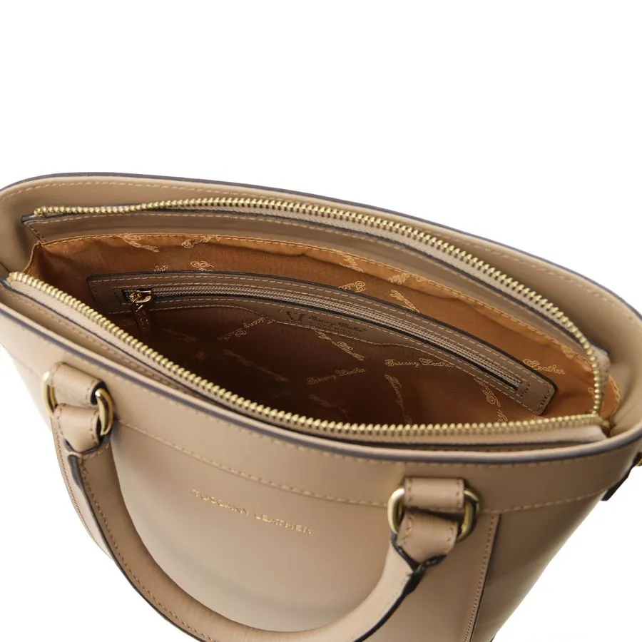Demetra Leather Ruga Handbag