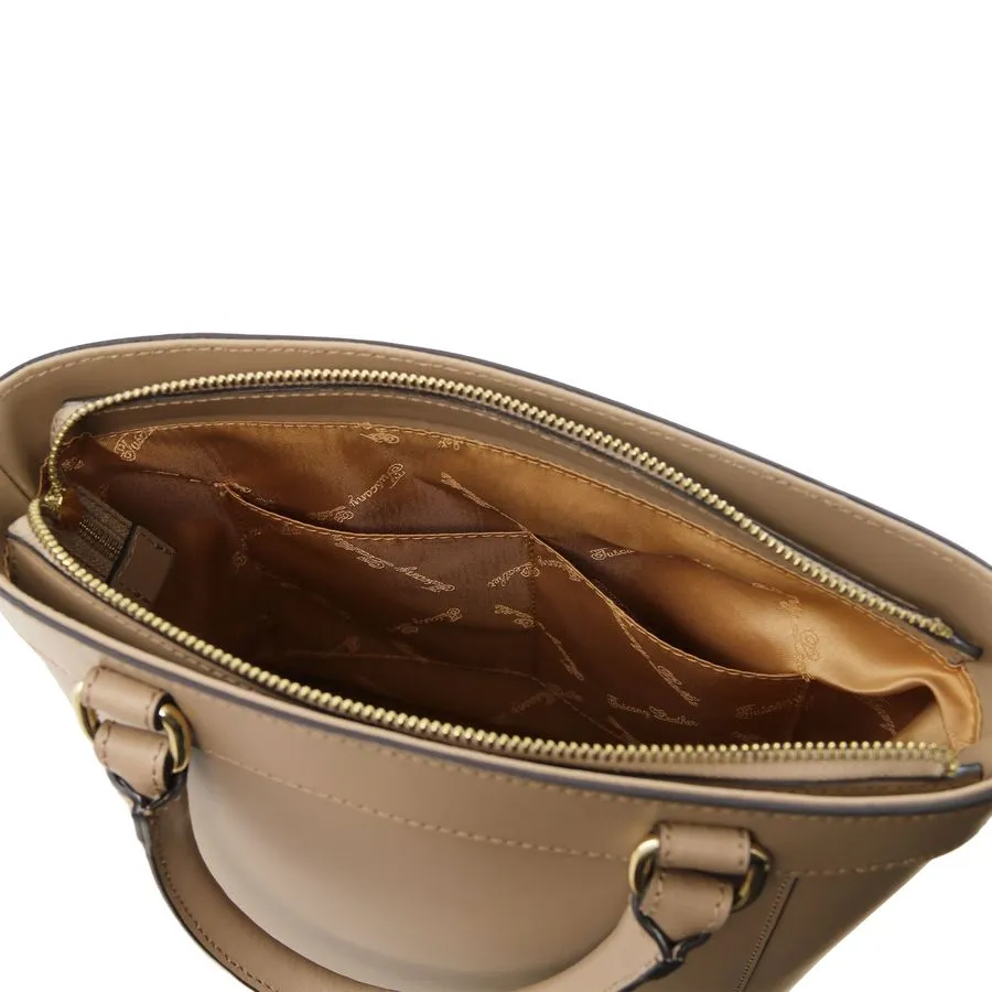Demetra Leather Ruga Handbag