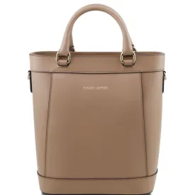 Demetra Leather Ruga Handbag