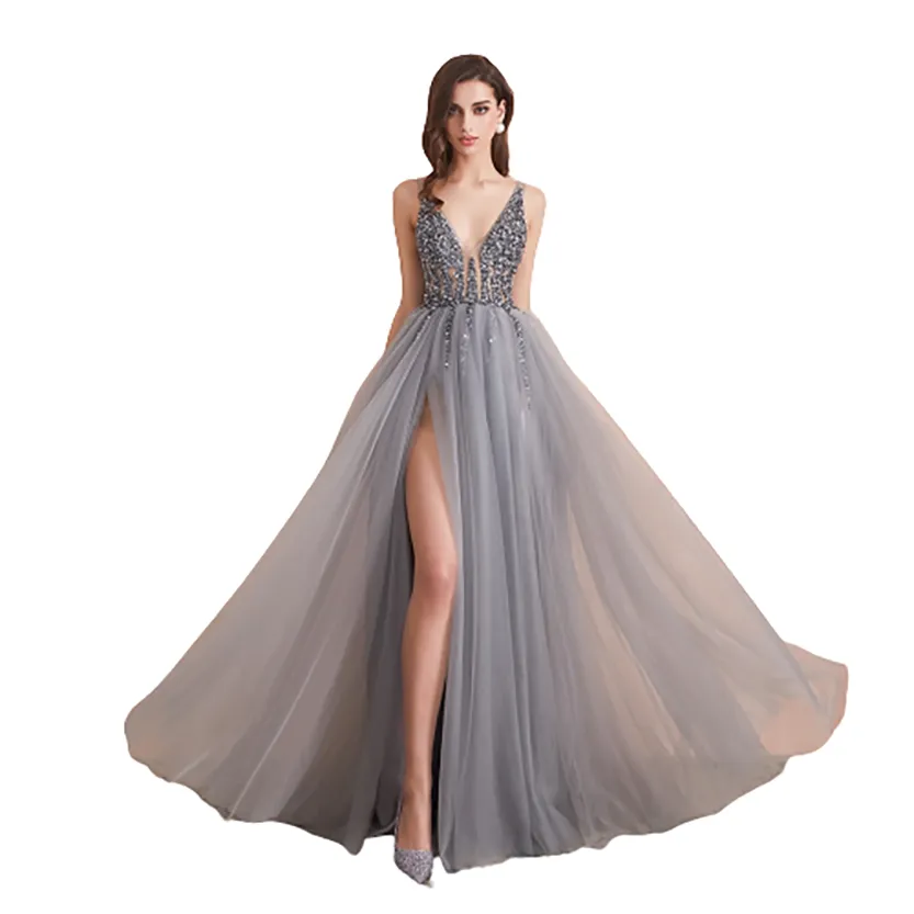 Funki Buys | Dresses | Women's Long Chiffon Tulle Prom Dress
