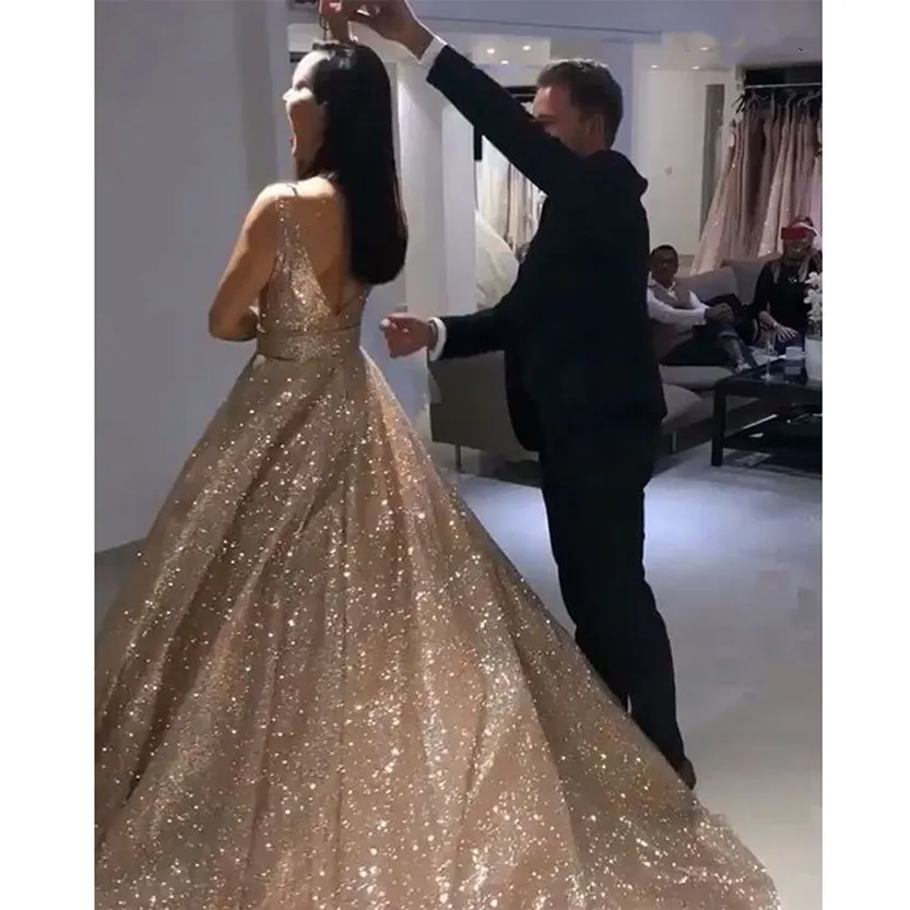 Funki Buys | Dresses | Women's Long Sparkly Sequin Ball Gown