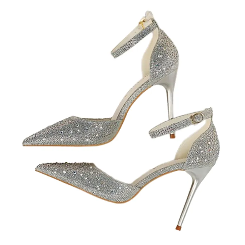 Funki Buys | Shoes | Women's Shiny Rhinestone Designer Heels