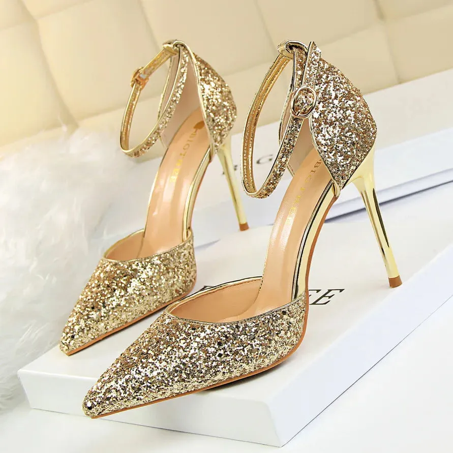 Funki Buys | Shoes | Women's Sparkly Glitter Wedding Sandals