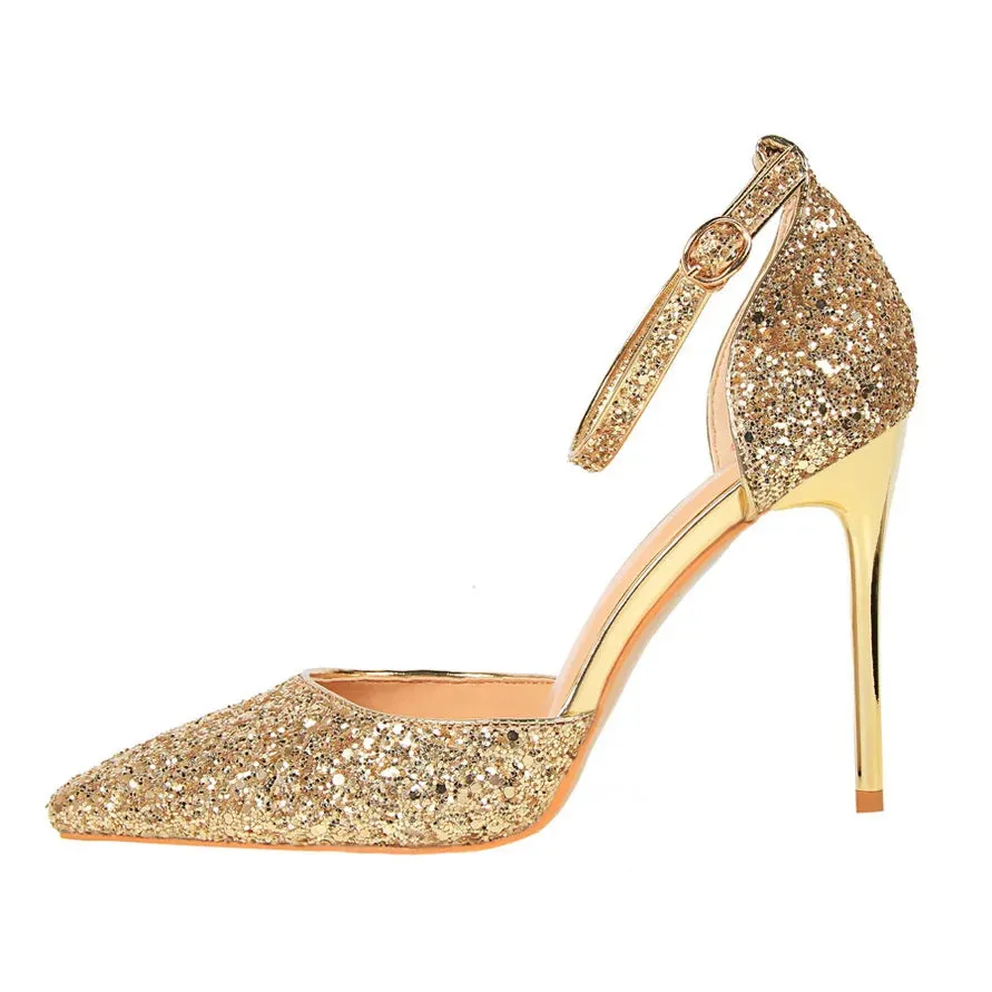 Funki Buys | Shoes | Women's Sparkly Glitter Wedding Sandals