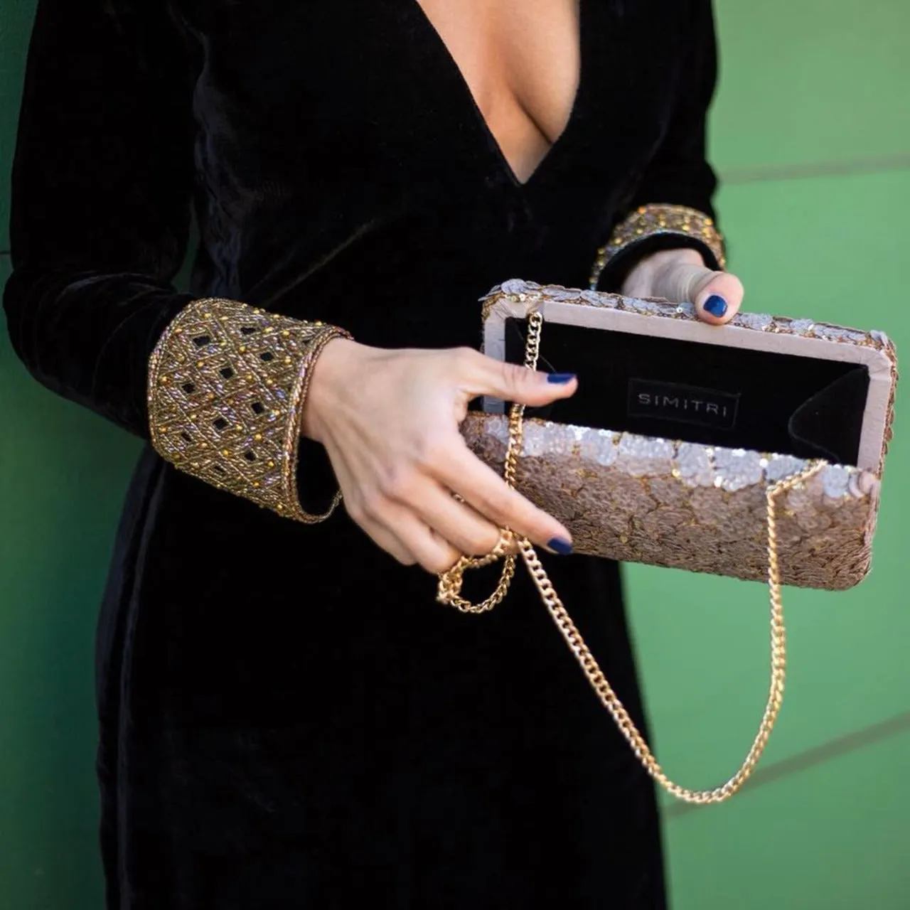 Gray Kitsch Clutch