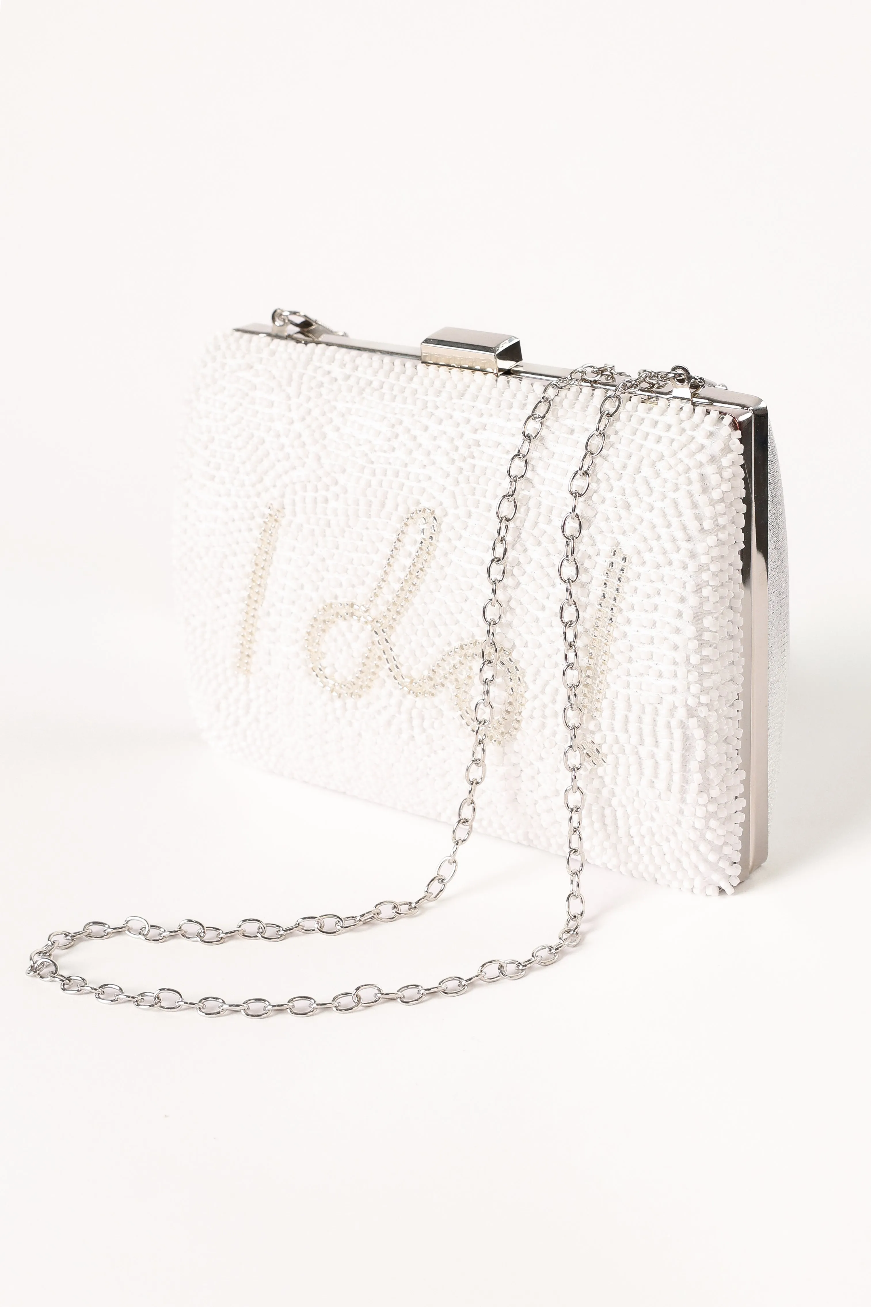 Halle Clutch - White