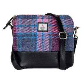 Harris Tweed - Square Shoulder Bag - Pastel Pink