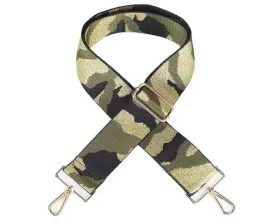 Olive   Black Camo Bag Strap