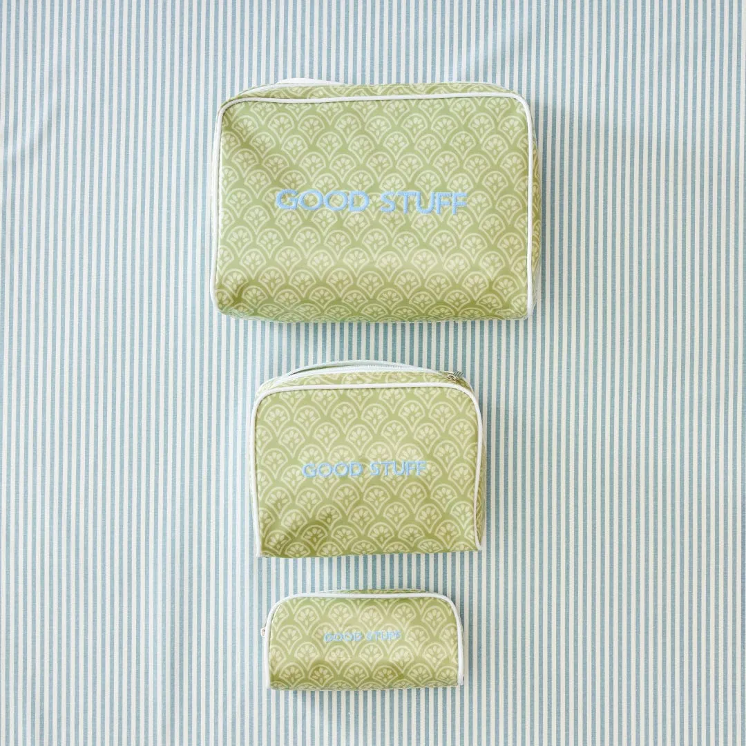 Patterned Toiletry Bag Trio (3 pieces)