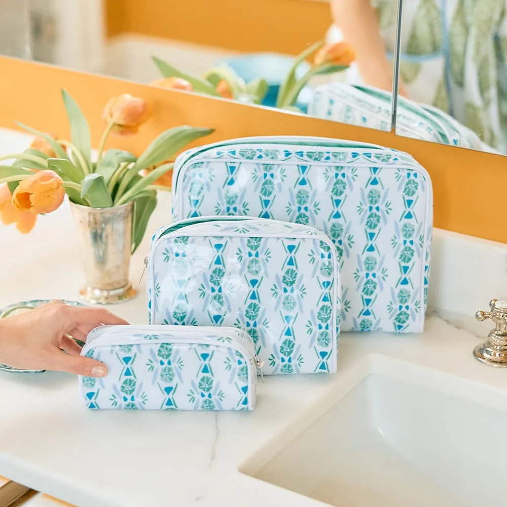 Patterned Toiletry Bag Trio (3 pieces)