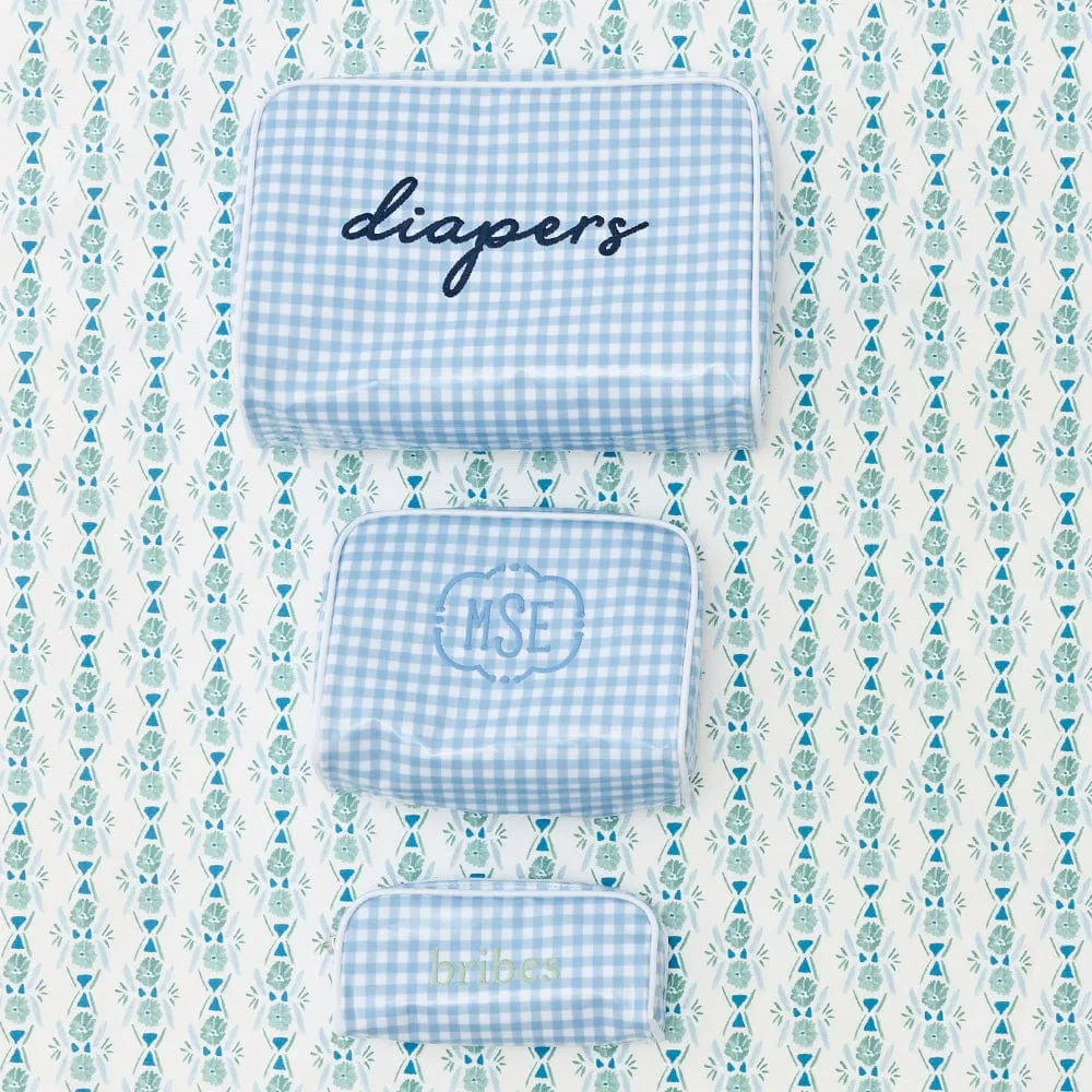 Patterned Toiletry Bag Trio (3 pieces)