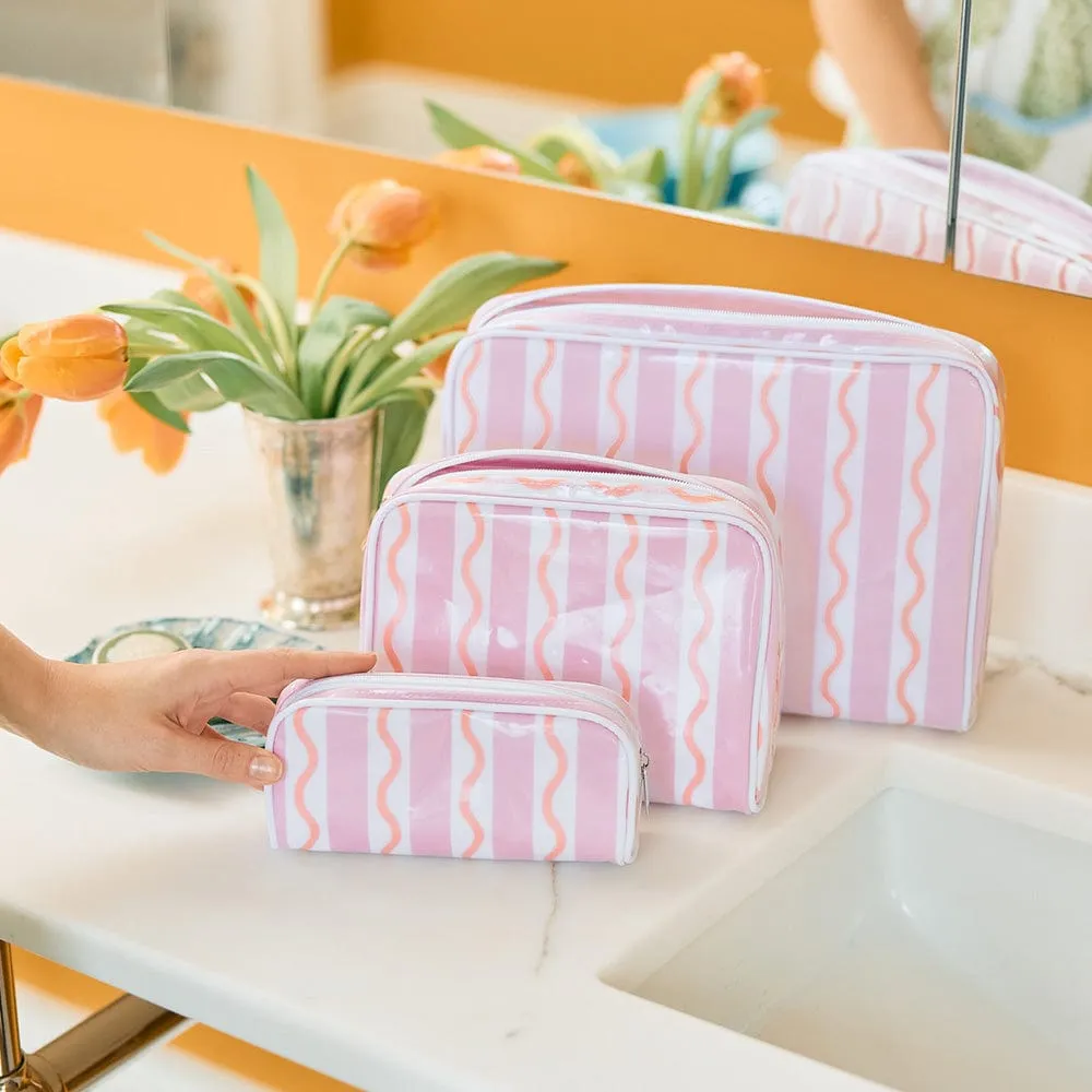 Patterned Toiletry Bag Trio (3 pieces)