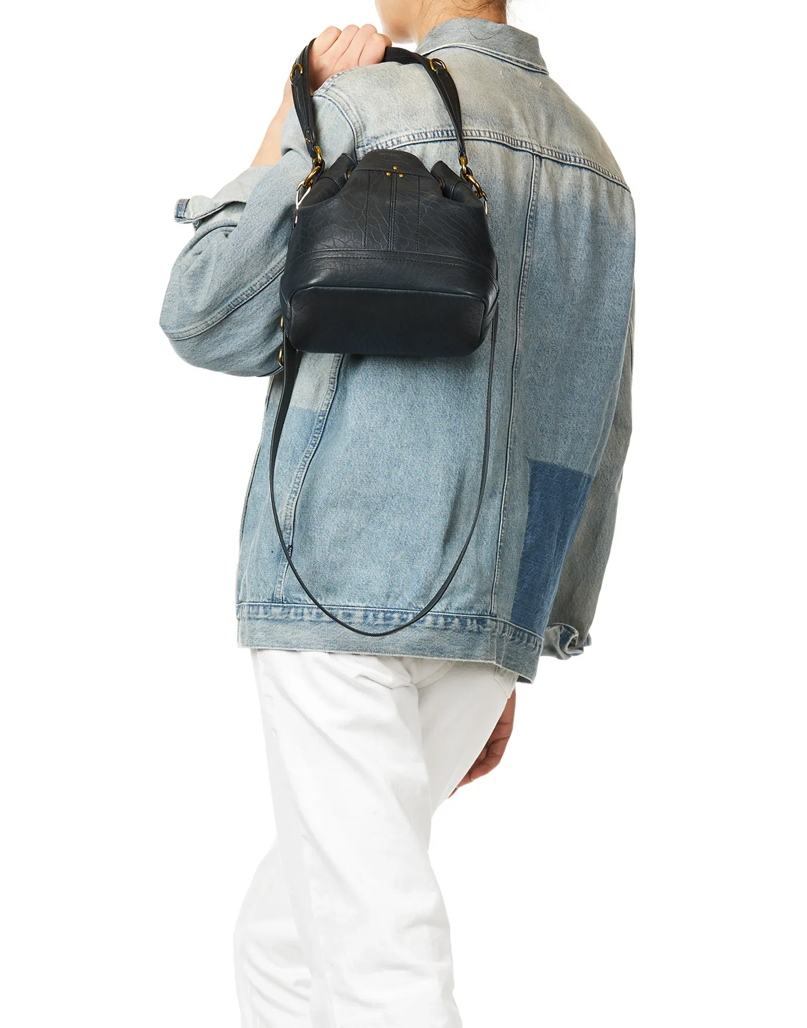 Small Ben Handbag in Bubble Petrol