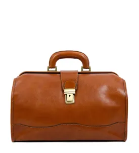Small Leather Doctor Bag for Women- David Copperfield