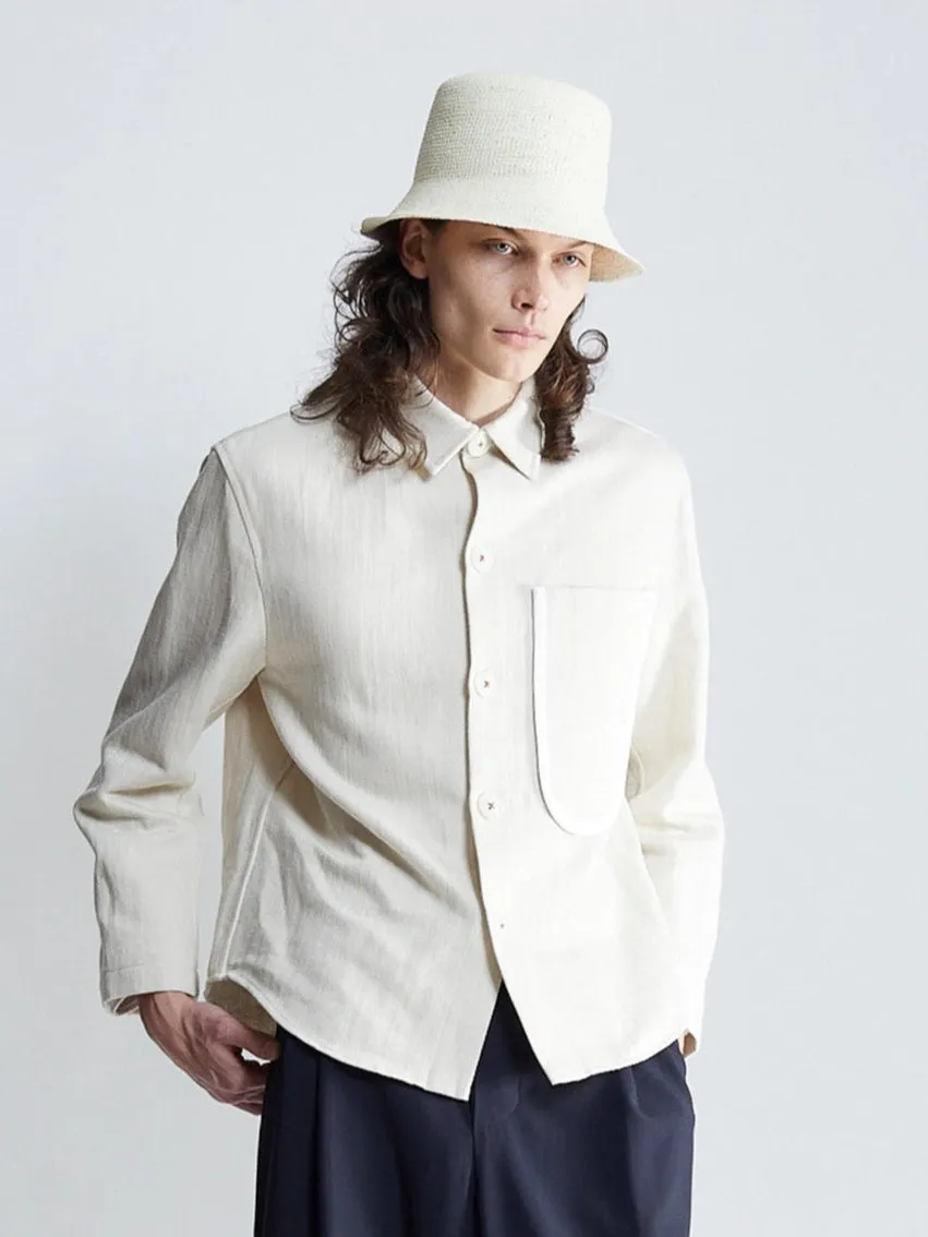 the serpico straw hat - bianco
