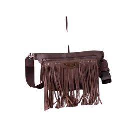 Wrangler Women's Fringe Fanny Pack Sling Coffe Belt Bag